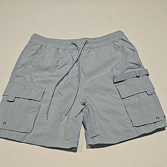 Mens gray PacSun cargo swim trucks size small - Picture 1 of 7